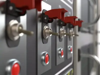 Toggle Switch 3D model