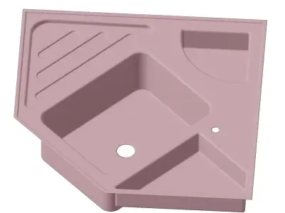 Plastic Premium Kitchen Corner Sink Toy 3D model