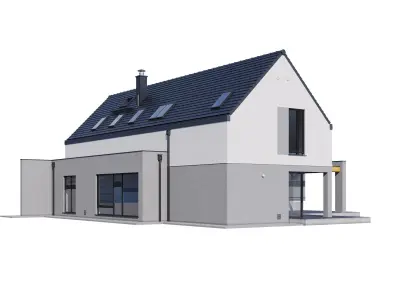 Modern house V88 3D model