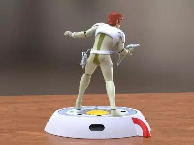 Capitaine Flam Captain Future 3D print model