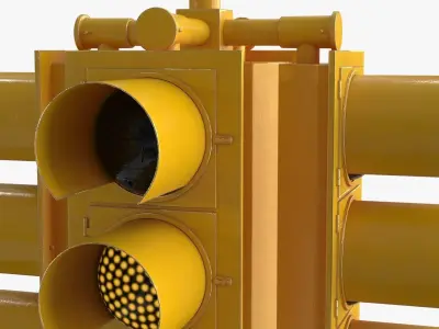 Traffic Light 1 Low-poly 3D model