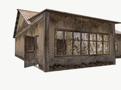 Old House 01 Low-poly 3D model