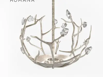 Porta Romana Blossom Chandelier 3D model