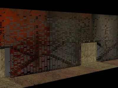 Project of row housing Free 3D model