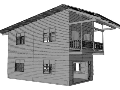 Thai House-02 3D model