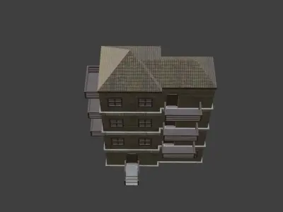 House Model 10 Low-poly 3D model