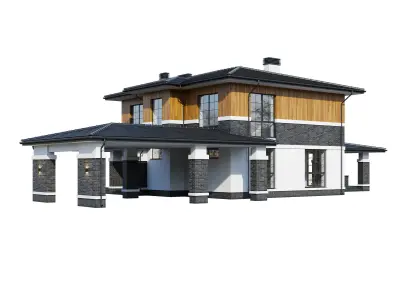 Modern house v105 3D model