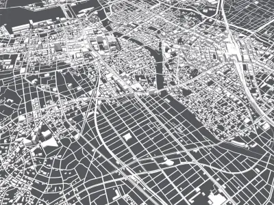 Cityscape Fukuoka Japan 3D model