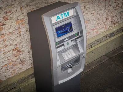 ATM Machine - Genmega G2500 Low-poly 3D model