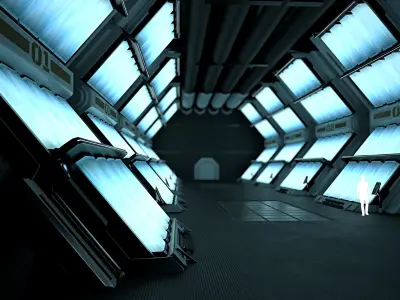 Location - Cryo Sector  Low-poly 3D model