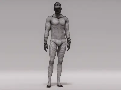  Male Diver Platform Animated HQ Standard License 