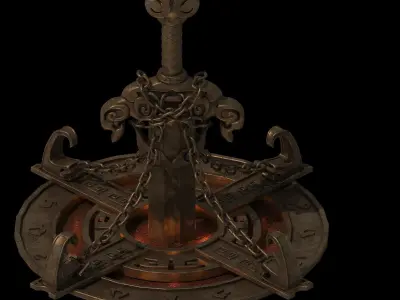 Stone - Seal Shi Jian 01 3D model