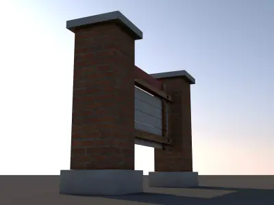 School Sigh 3D model