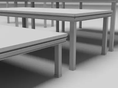 Stage Platform Low-poly 3D model
