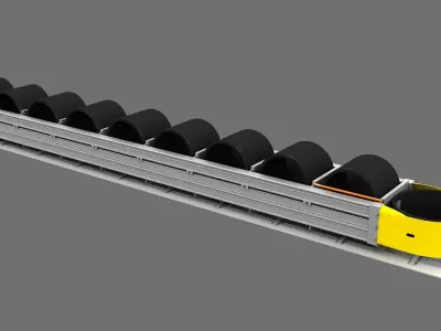 Energy Quad Guard Barrier 3d Model 3D model