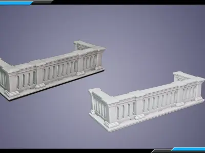 Building Architecture Element Textured Base Mesh 18 Free low-poly 3D model