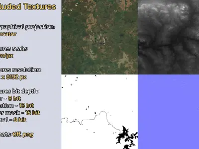 Vereeniging South Africa City Landscape 3D Model 3D model