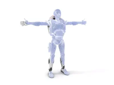 Futuristic Android model pack Low-poly 3D model order
