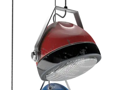 Chandelier industrial style 3D model