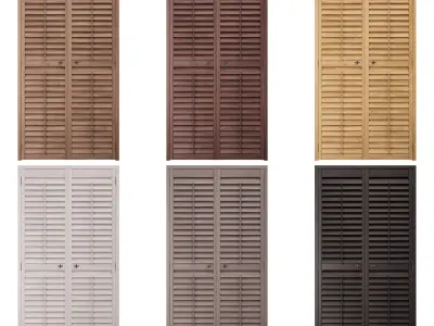 Shutters Doors 3 3D model