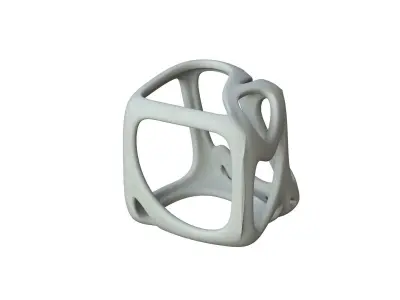 SciFi Cube Object No 16549 Low Poly Shape Texture