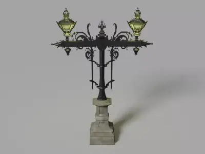 Street Lamp  Low-poly 3D model