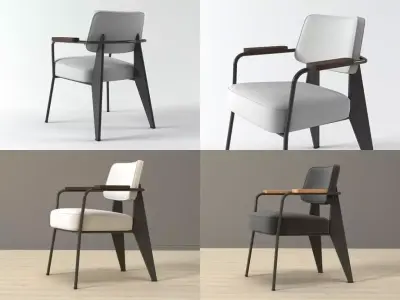 Fauteuil Direction  1951 3D model