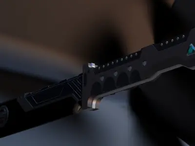 Sci Fi Sword 3D model