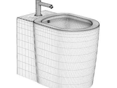 Standing Bidet 3D model