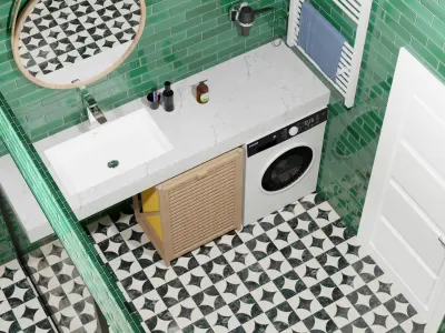 3d toilet bathroom 3D model