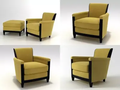 Conversation Club Chair 3D model