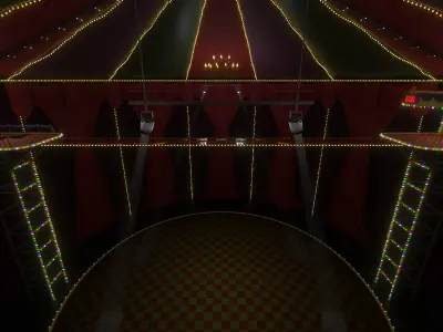 Squid Game Glass Bridge Map 3D model