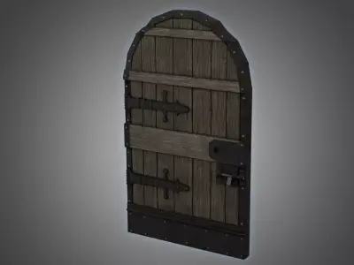Medieval Door Prison Dungeon Cell 3D Model Low-poly 3D model