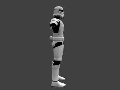 Stormtrooper - Video Game Animation Model Low-poly 3D model