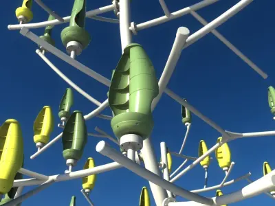 wind tree 3D model