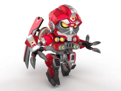 Shatter - Transformer Low-poly 3D model