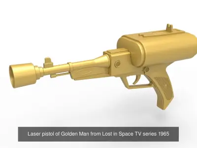 Laser pistols from Lost in Space 1965 TV series 3D Model Pack