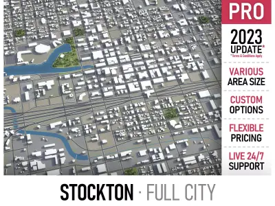 Stockton Low-poly 3D model