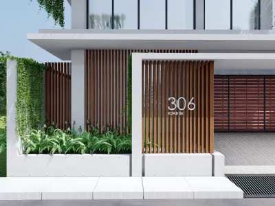 Ground Floor Landscape Design - 3D Visualization 3D print model