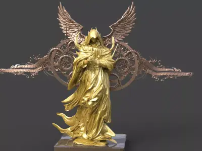 Fallen Angel mech wings 3D model