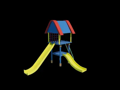 Playground Cubby House 3D model