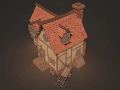 Fantasy House 3D model
