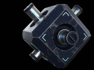 Energy Box Low-poly 3D model