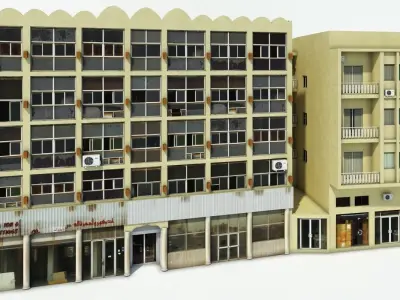 Qatar Building Apartment Low-poly 3D model