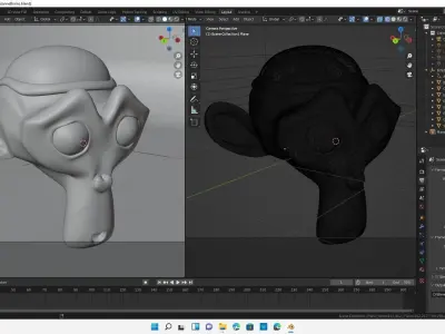 Blender Suzanne Brain Lab Monkey 3D model