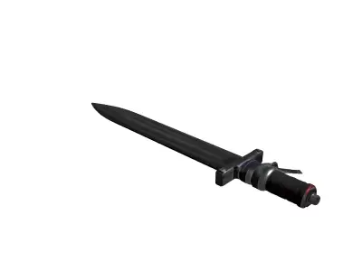 Modern Tactical Combat Blade Low-poly 3D model