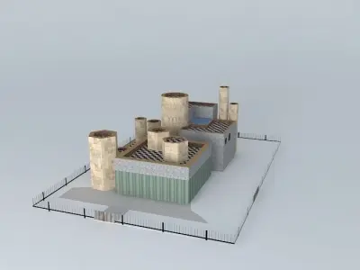 Checkers Industrial Building 3D model