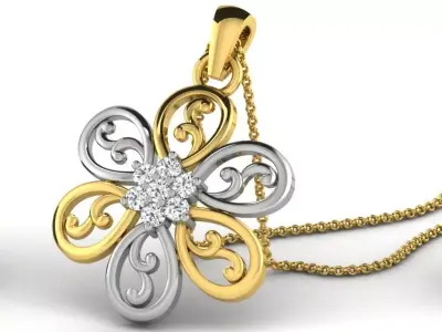 Women Pendant 3dm STL FBX OBJ Render Details 3D print model 4