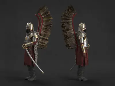 Polish Hussar 3D model