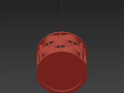WEAVE drum pendant light 3D model